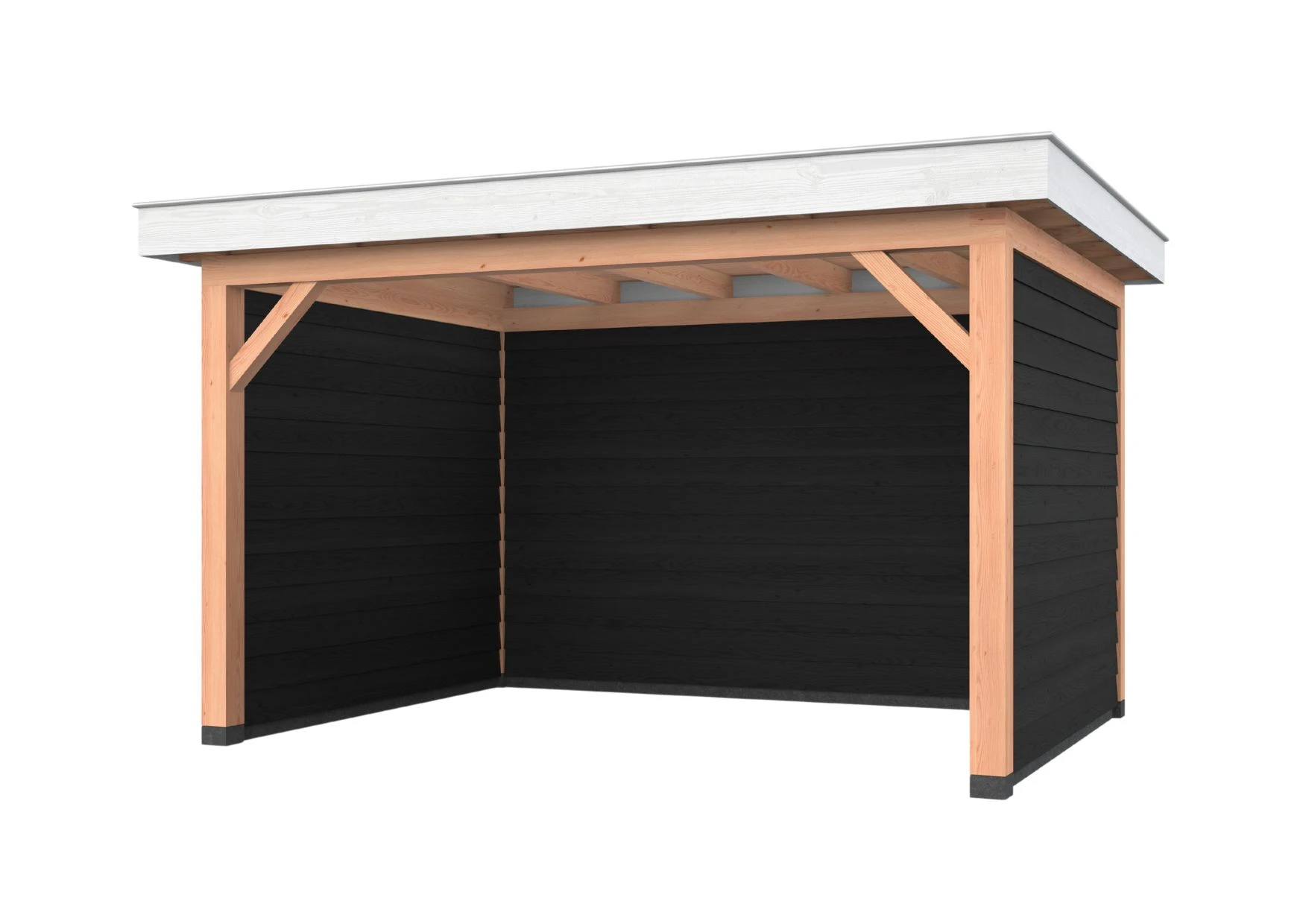 Douglas overkapping, 400 x 300, met achterwand en twee zijwanden, Westwood Holland - Afbeelding 2